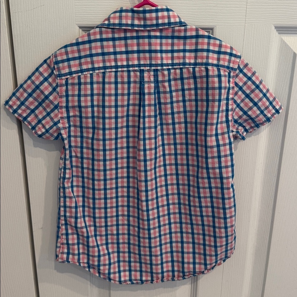 Crewcuts Plaid Button Down Short Sleeve Shirt - Picture 4 of 4